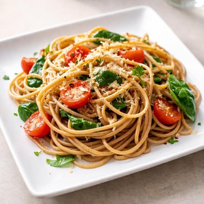 Whole wheat pasta noodles