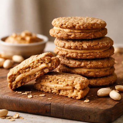 Whole wheat peanut butter biscuit