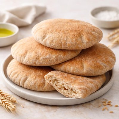 Whole wheat pitta bread