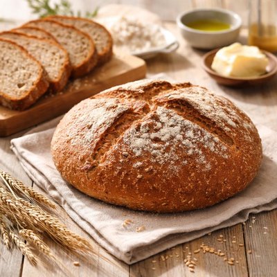 Whole wheat rustic bread