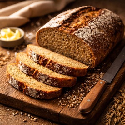 Whole wheat rye bread