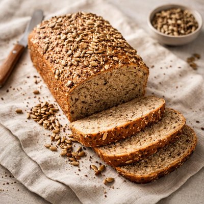 Whole wheat seed bread