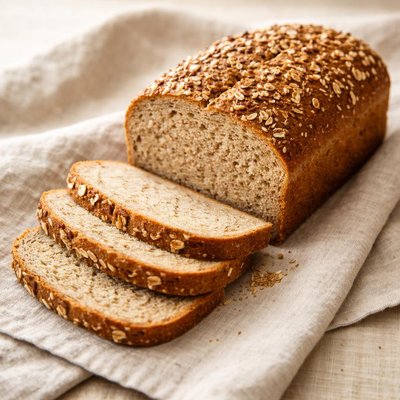Whole wheat sprouted grain bread