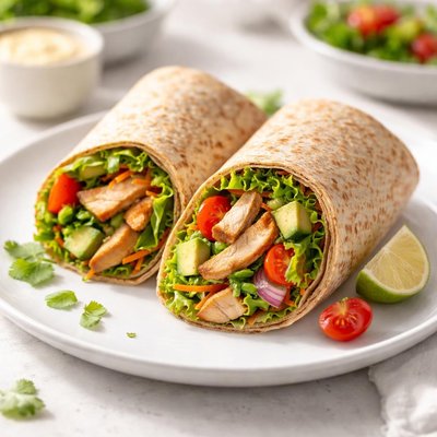 Whole wheat tortilla wrap