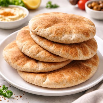 Wholemeal pitta bread
