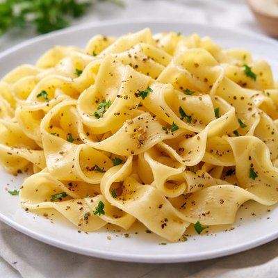Wide egg noodles