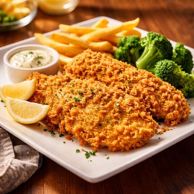 Wild-caught crunch-fried flounder red lobster