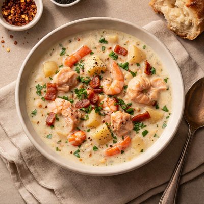 Wild atlantic seafood chowder