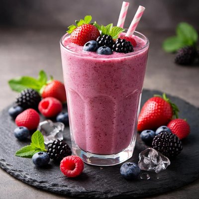 Wild berries shake