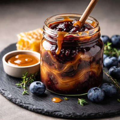 Wild blueberry honey caramel