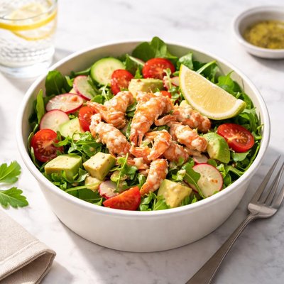 Wild crayfish and avacado salad pret a manger