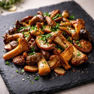 Wild mushroom pan fried mushrooms