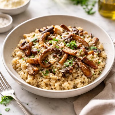 Wild mushroom risotto