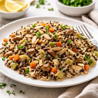 Wild rice pilaf