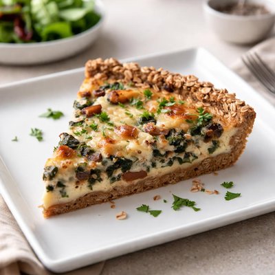 Wild rye quiche