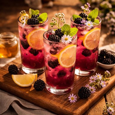 Wildflower blackberry lemonade