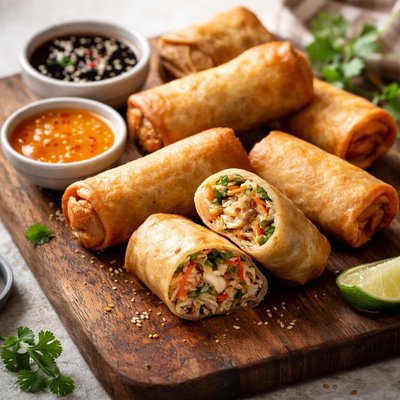 Wok it up spring rolls