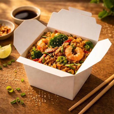 Wok to walk with brown rice