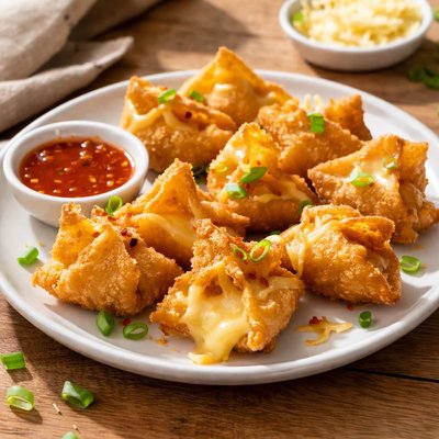 Wonton with cheese