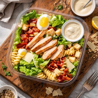 Woolies chicken caeser pasta salad