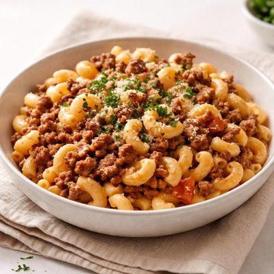 Woolworth mac and cheese with mince