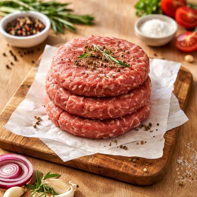 Woolworths beef burger patty