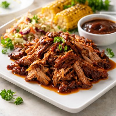 Woolworths cook slow pork shoulder with smokey bbq sauce
