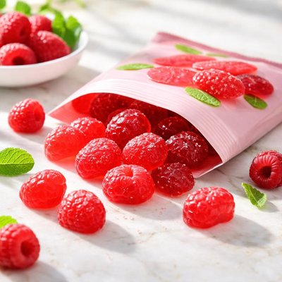Woolworths well naturally sugar free raspberry lollies