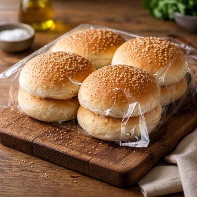 Woolworths white hamburger roll