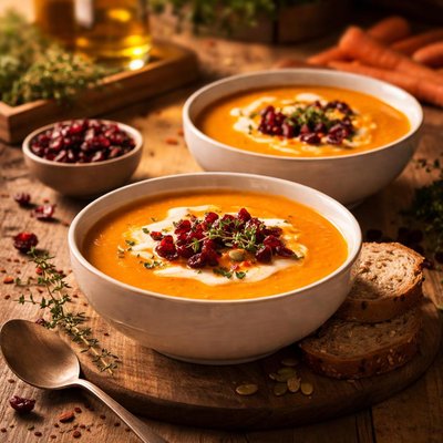 Wortel veenbessensoep