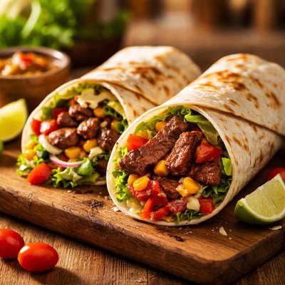 Wrap beef