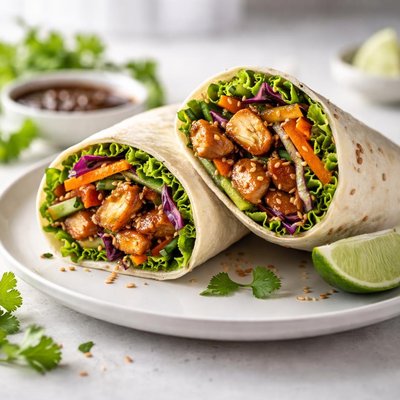 Wrap hoisin chicken