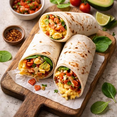 Wrap with eggs