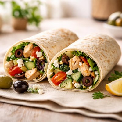 Wrap with olives