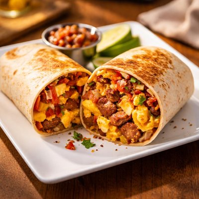 X large breakfast burrito