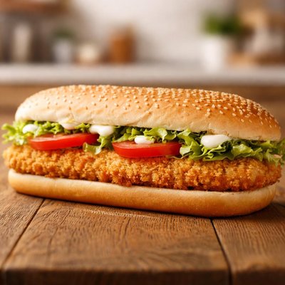 Xtra long chicken sandwich