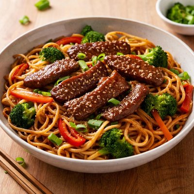 Yakisoba teriyaki beef