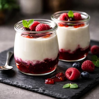 Yaourt a la confiture