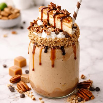 Ye old fashioned extra large turtle cheesecake milkshake