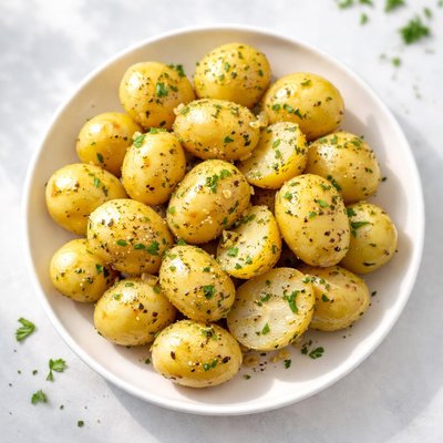 Yellow baby potatoes