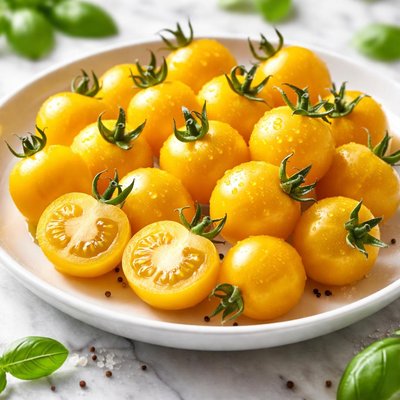 Yellow cherry tomatoes