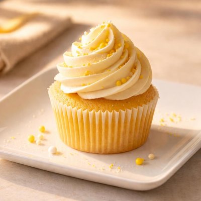 Yellow cupcake