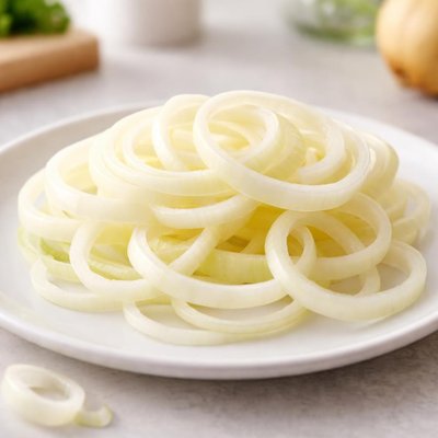 Yellow onion slices