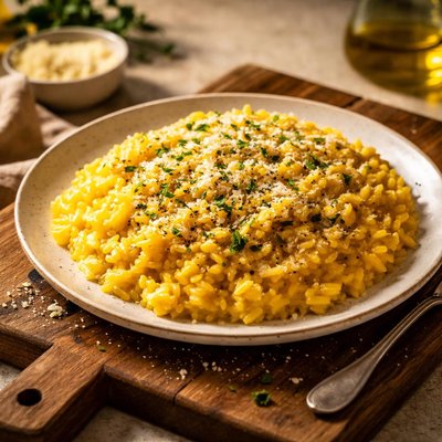 Yellow risotto