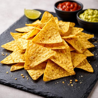 Yellow tortilla chips