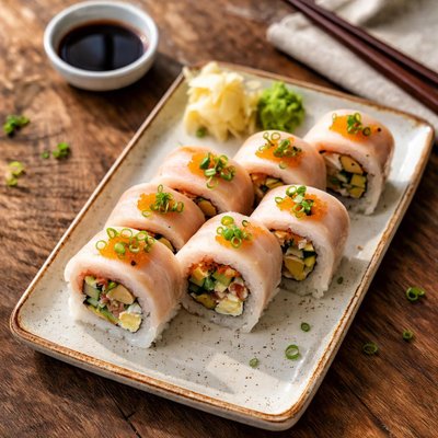Yellowtail sushi rolls