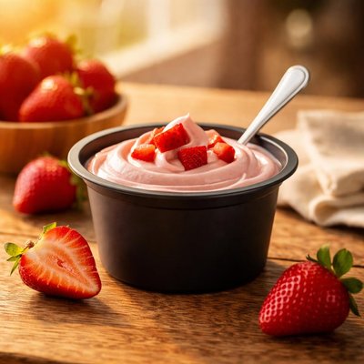Yo pro strawberry yoghurt