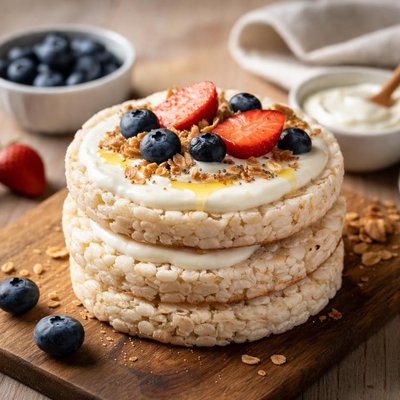 Yoghurt rice cake