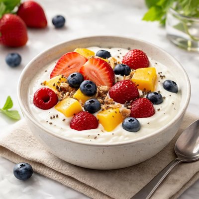 Yoghurt with fruit