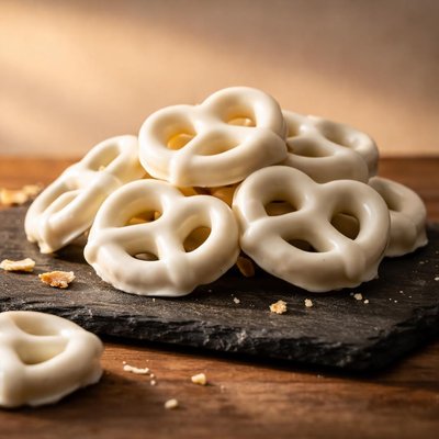 Yogurt-covered pretzel